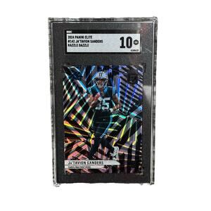 2024 Donruss Elite Razzle Dazzle Case Hit RC Ja'Tavion Sanders #142 SGC 10 Pop 1